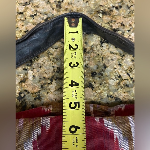 BRYNA Nicole High End AZTEC Blanket Pattern & Leather Hobo MINTY Shoulder Bag - Picture 13 of 13